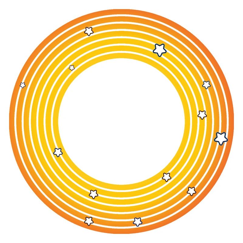 Circles Sun with Stars