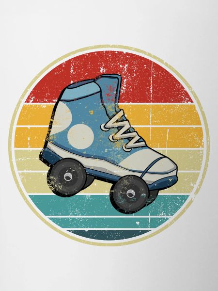Retro Sunset Roller Skate Circle