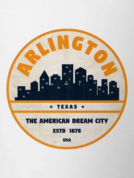 Arlington Skyline Retro Badge