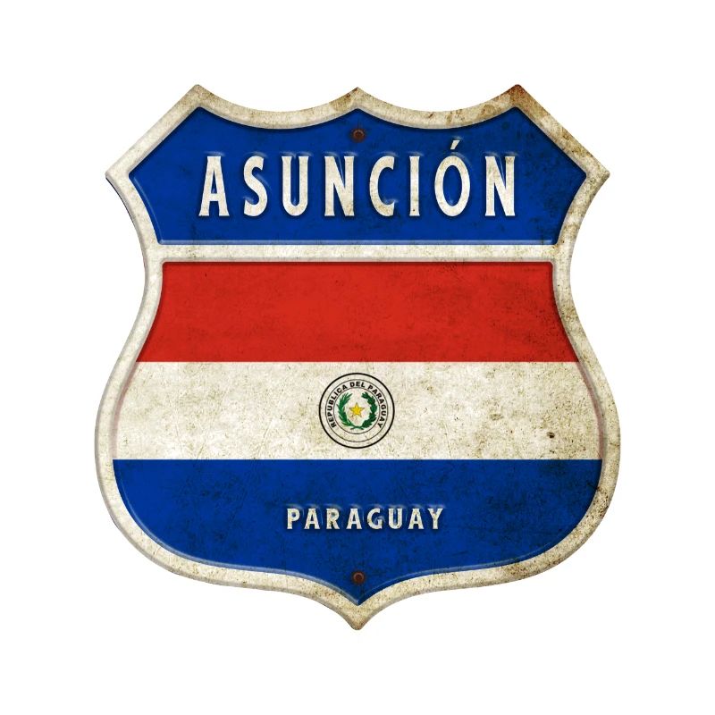 Design du drapeau des armoiries d'Asuncion