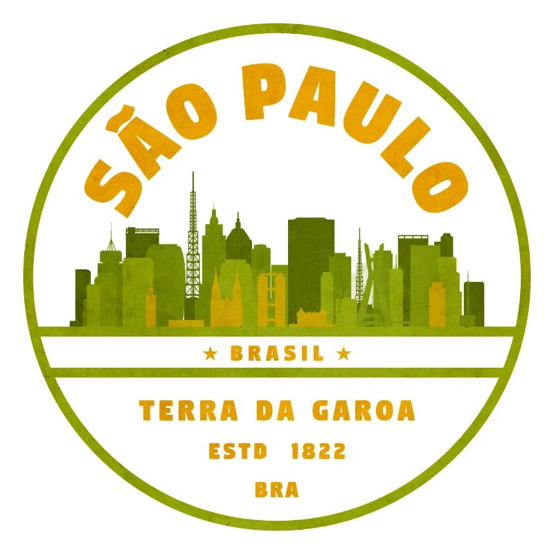 Sceau Sceau Vert de la Skyline de São Paulo