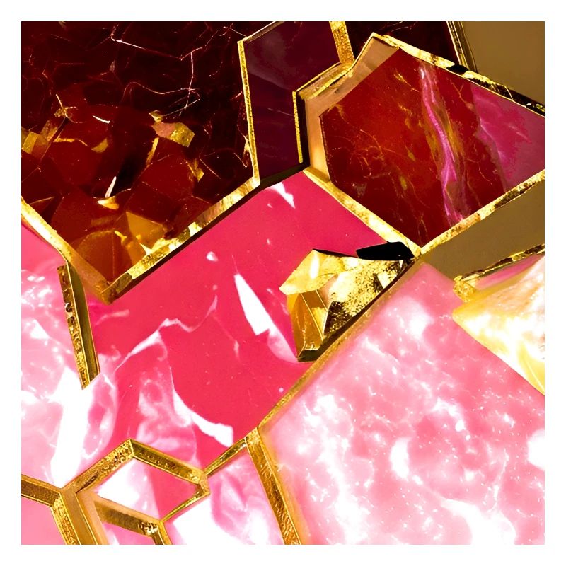 Texture d’or rose marbre