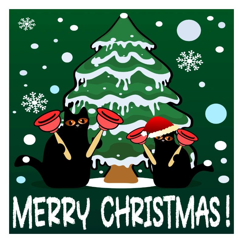 JOYEUX NOËL - DRÔLES DE CHATS - PISTON DE TOILETTE