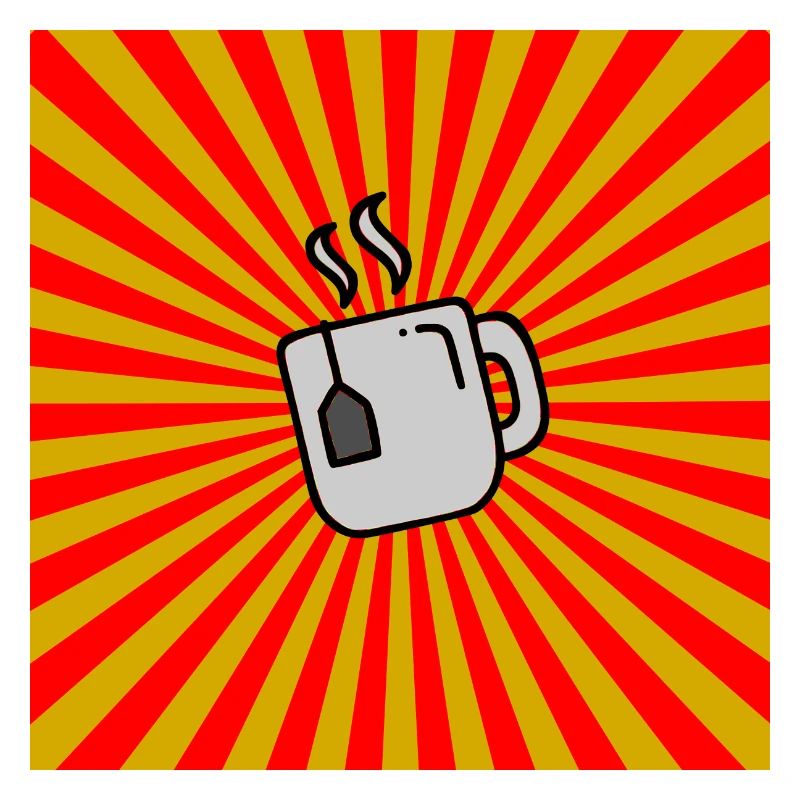 Sunburst Tea rouge jaune-Sunrise Teacup