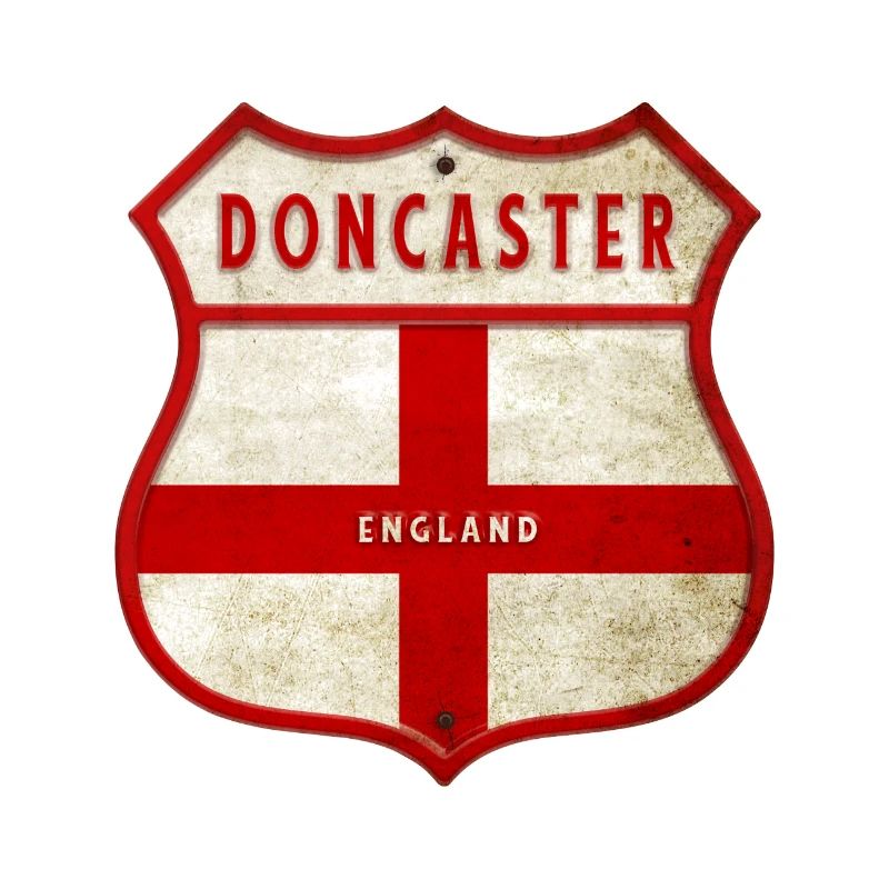 Doncaster Angleterre Drapeau Armoiries