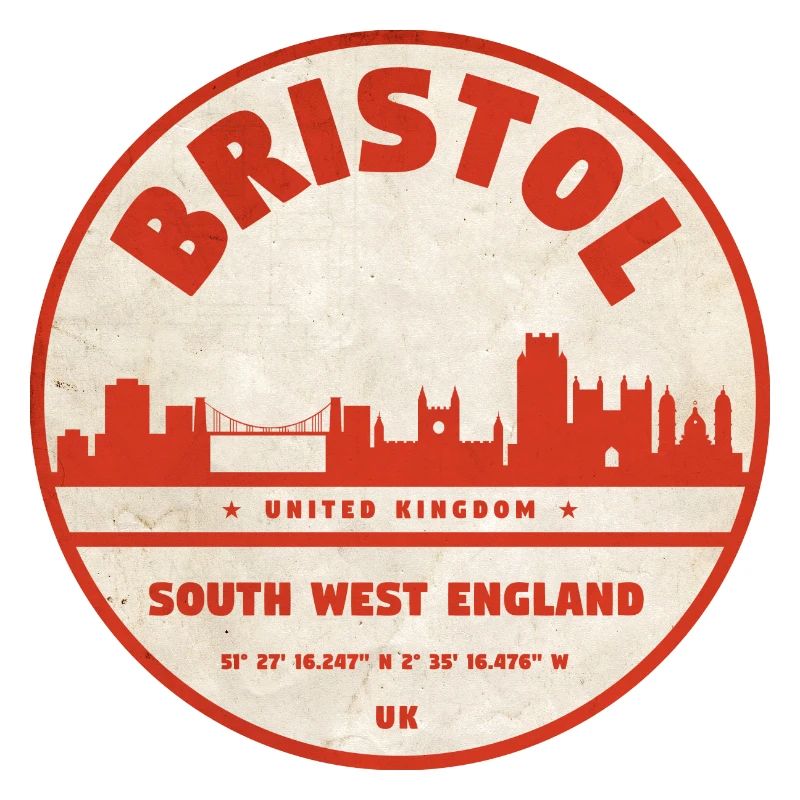Bristol Skyline Retro Emblem