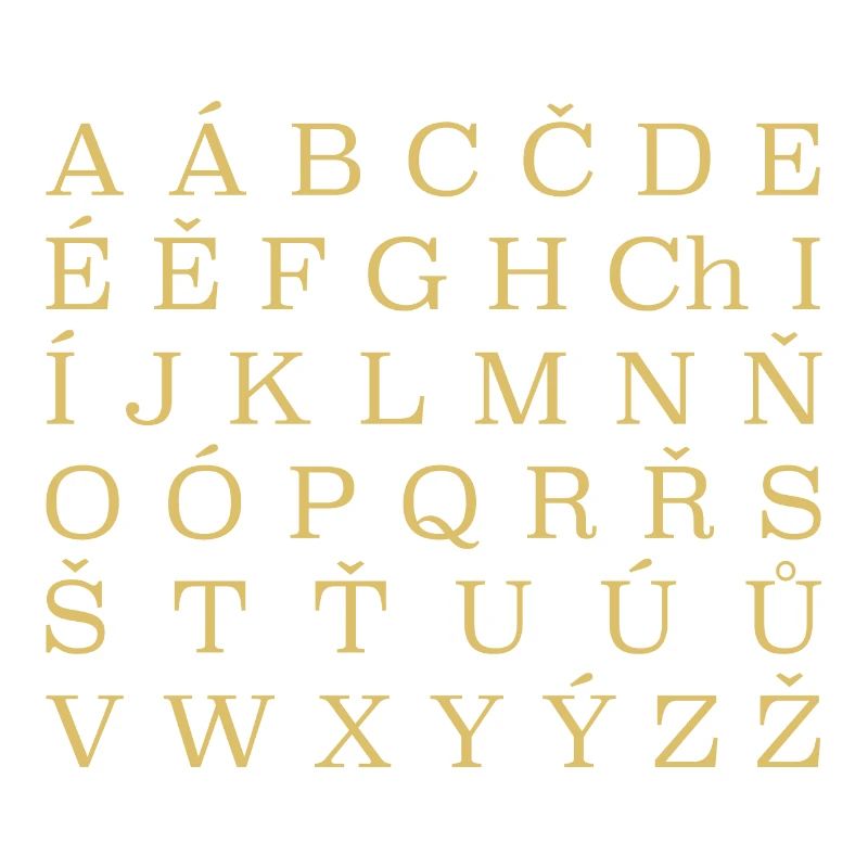 Alphabet tchèque République tchèque