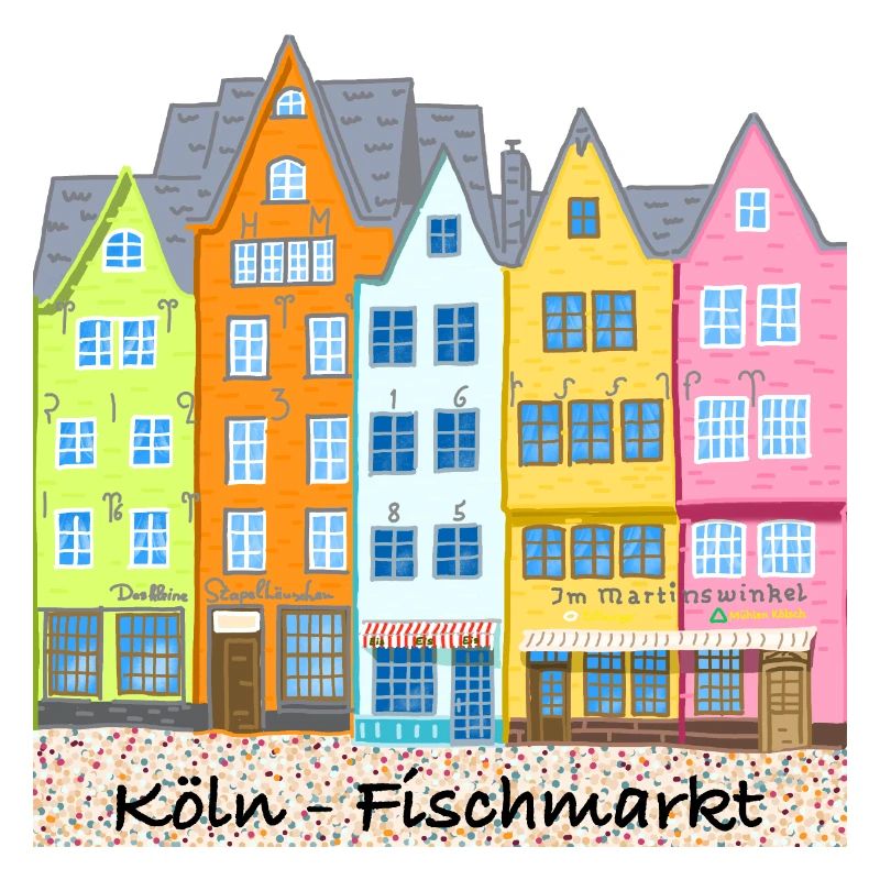 Cologne, Fish Market, Stapelhäuschen, Germany