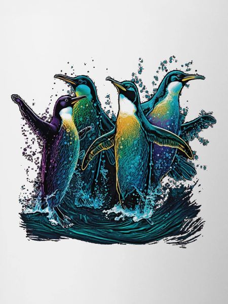 Pingouins dans l’eau