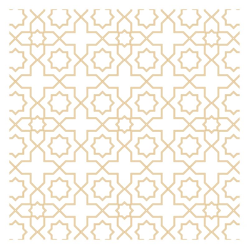 Golden Star Lattice Pattern