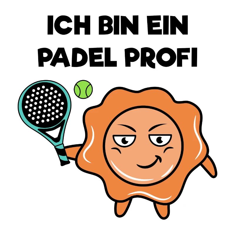 Schmetterball Spieler Padel Schläger Statement