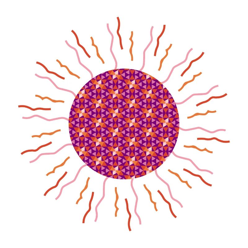 Mandala soleil rose
