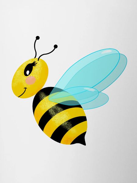 Flying graceful bee