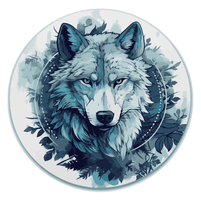 Mystischer Wolf im Mondlicht