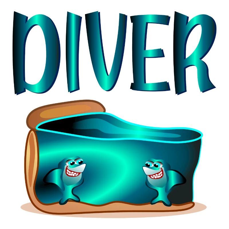 Tauchen - SHARKS CAKE - DIVER GEBURTSTAG