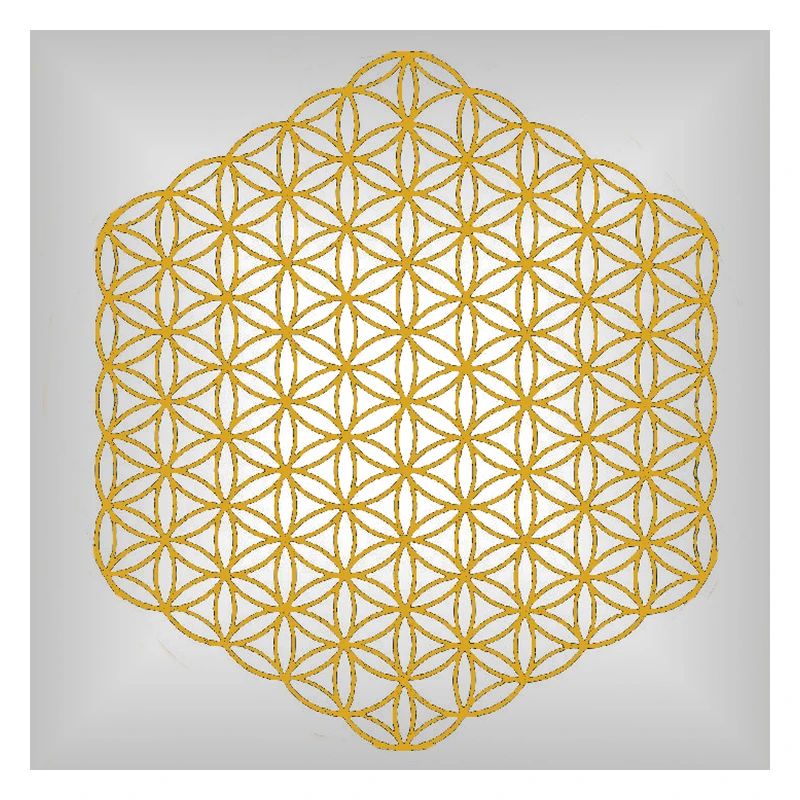 Blume des Lebens gold - 5. Dimension