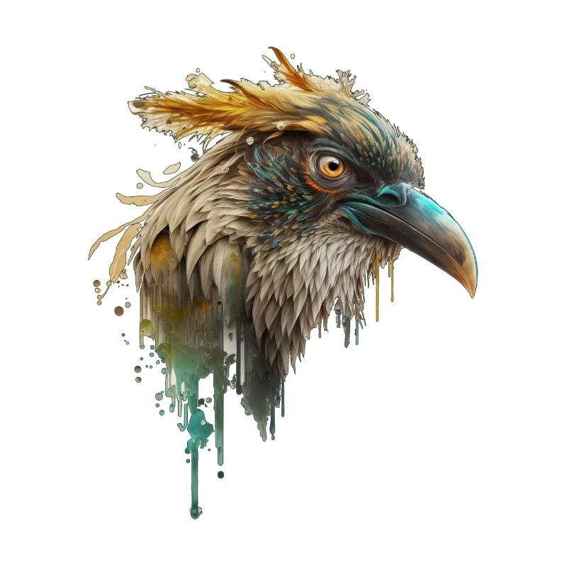 Schöner Rabenkopf, Rabendesign, Schöner Vogel
