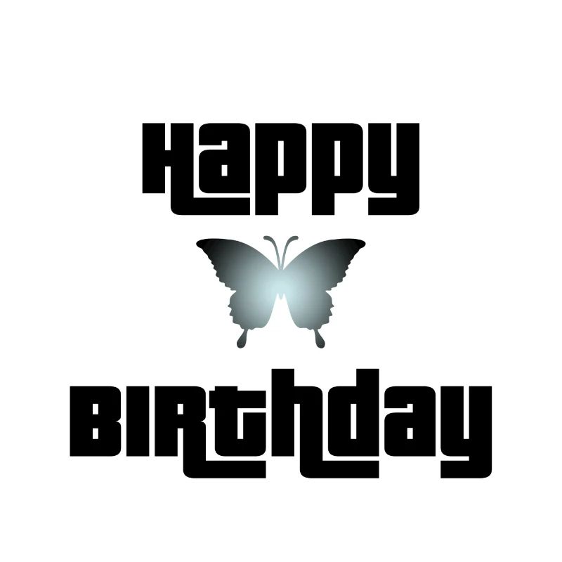 Joyeux anniversaire Butterfly Design