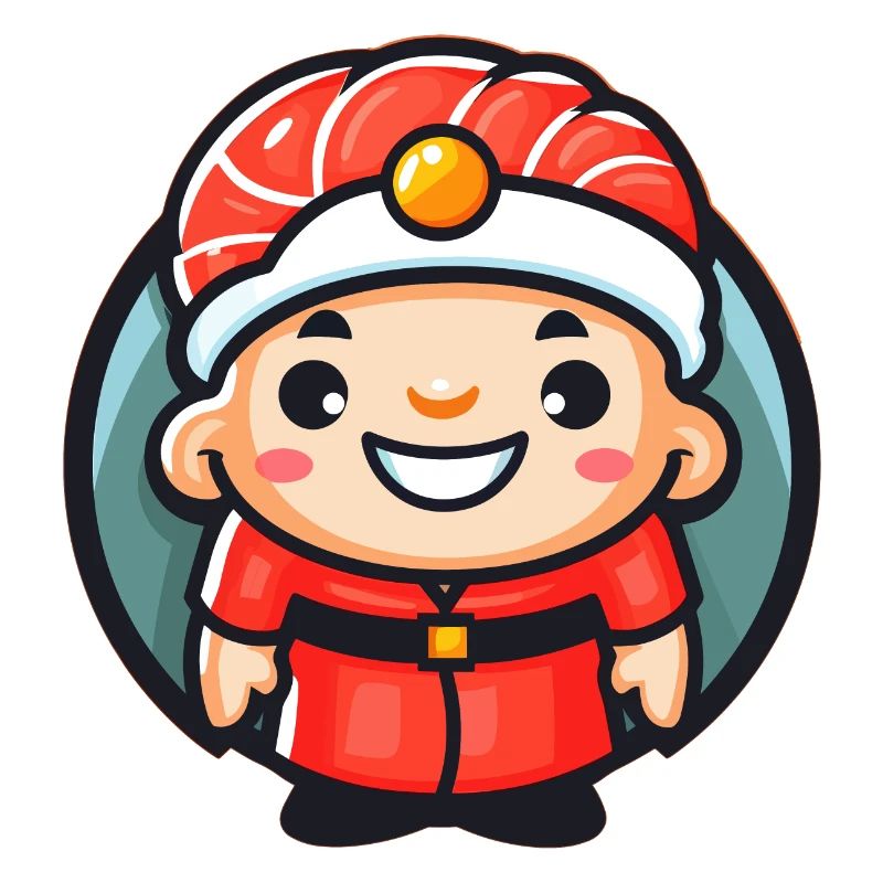 Sushi Chef Mascot