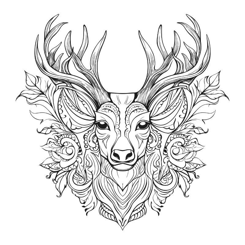 Beau motif de cerf