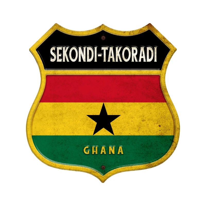 Drapeaux de Sekondi-Takoradi Ghana