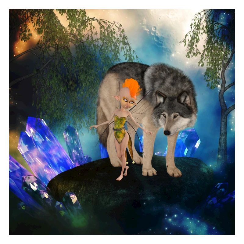 Deux amis improbables la fée et le loup