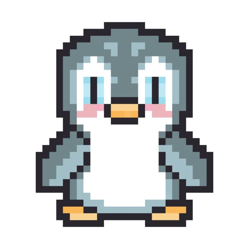 Penguin pixel art