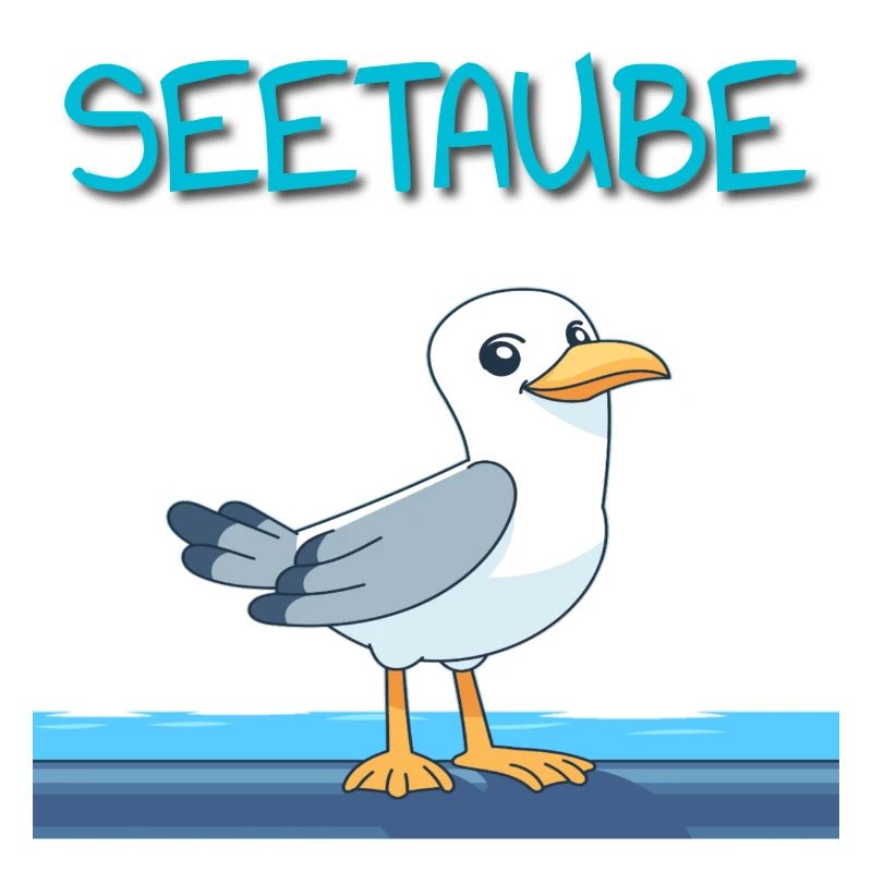 See Taube am Kai
