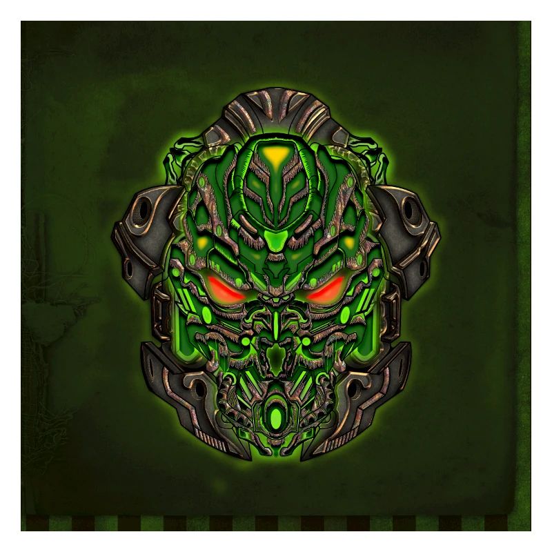 Bright cyberpunk mask