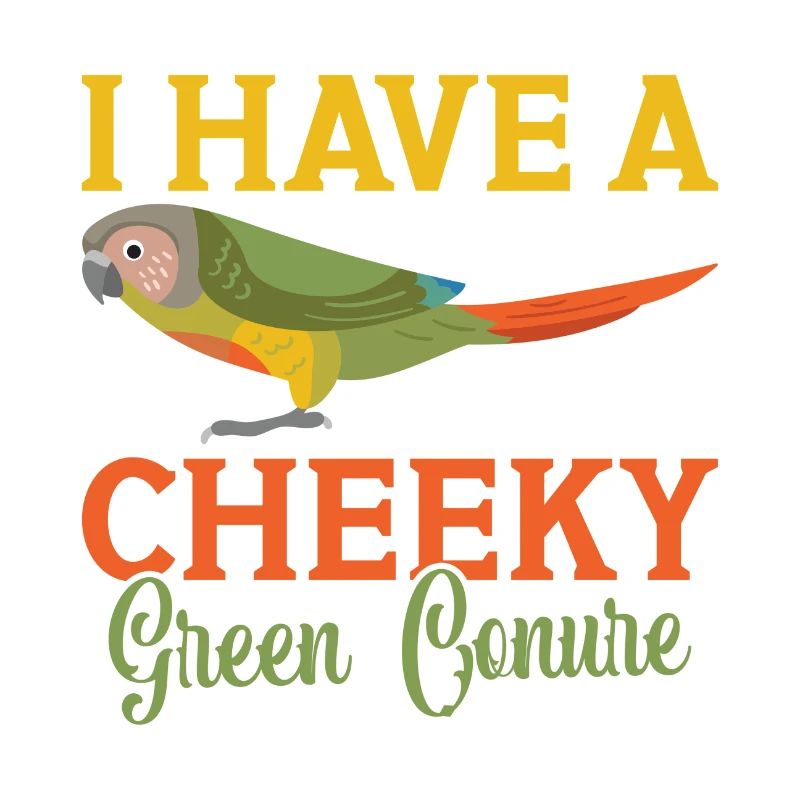 Ich habe einen frechen Grünsittich Papagei Conure