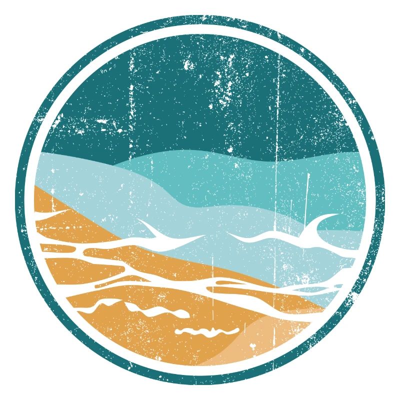 Cercle de vagues côtières