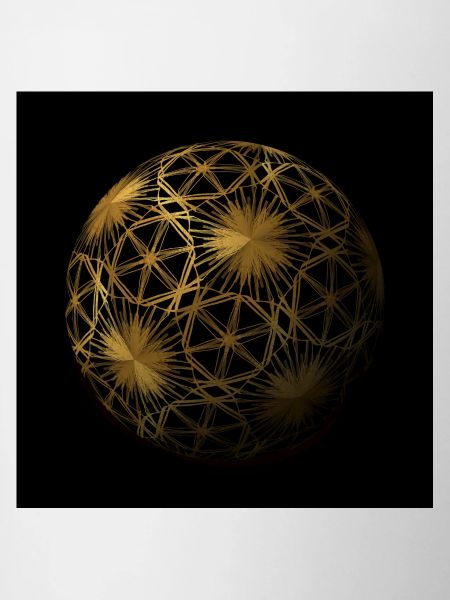 Golden geometric glow