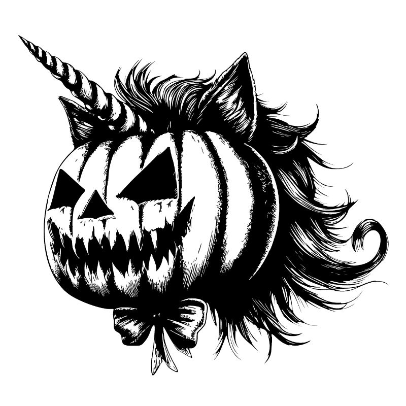 Chat-Licorne d'Halloween