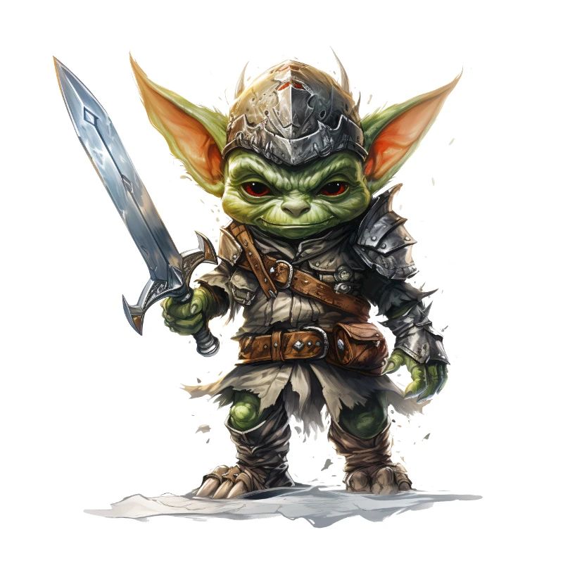 Tapferer Goblin Ritter Fantasy RPG Shirt