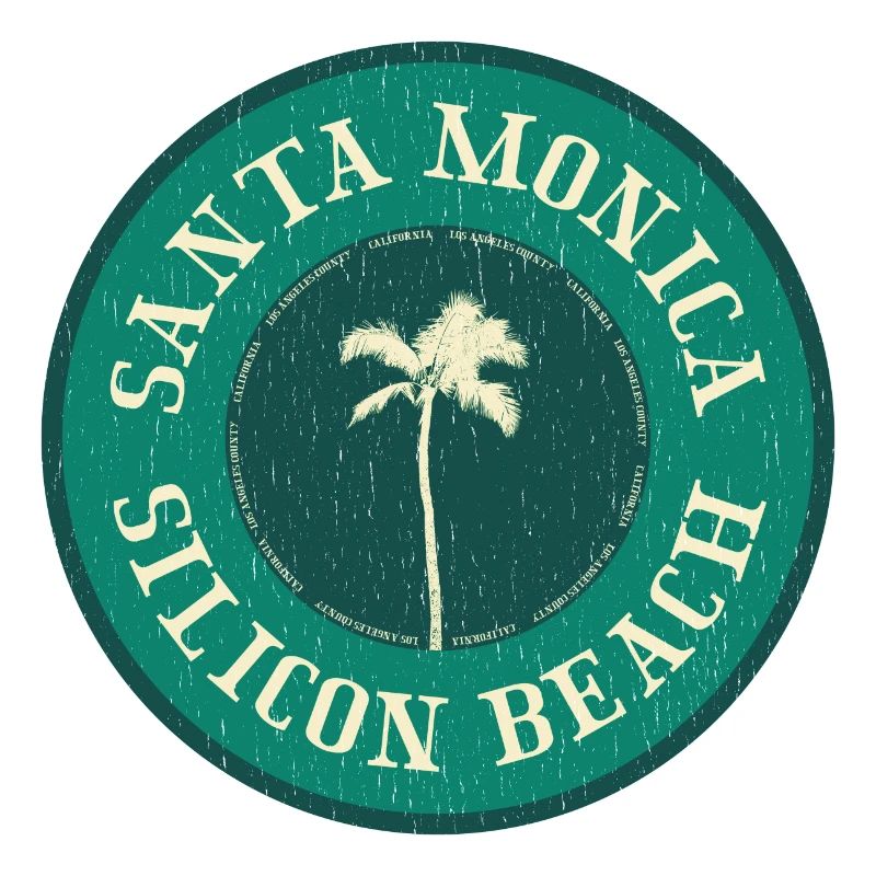 Badge de la plage de Santa Monica
