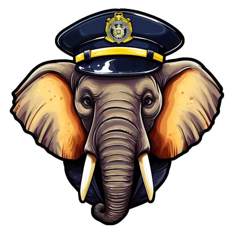 Éléphant de police