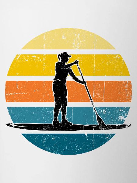Sunset Paddleboard Silhouette