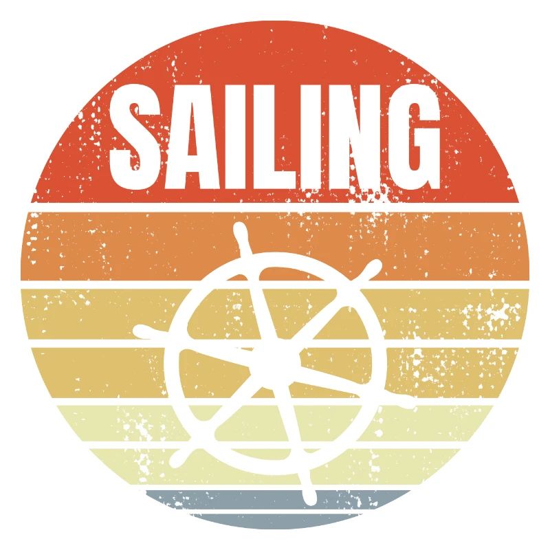 Steering wheel sailing ship