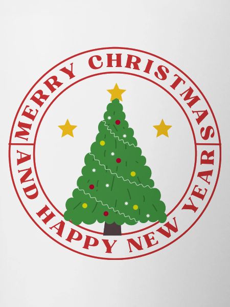 Festive Circular Christmas Tree