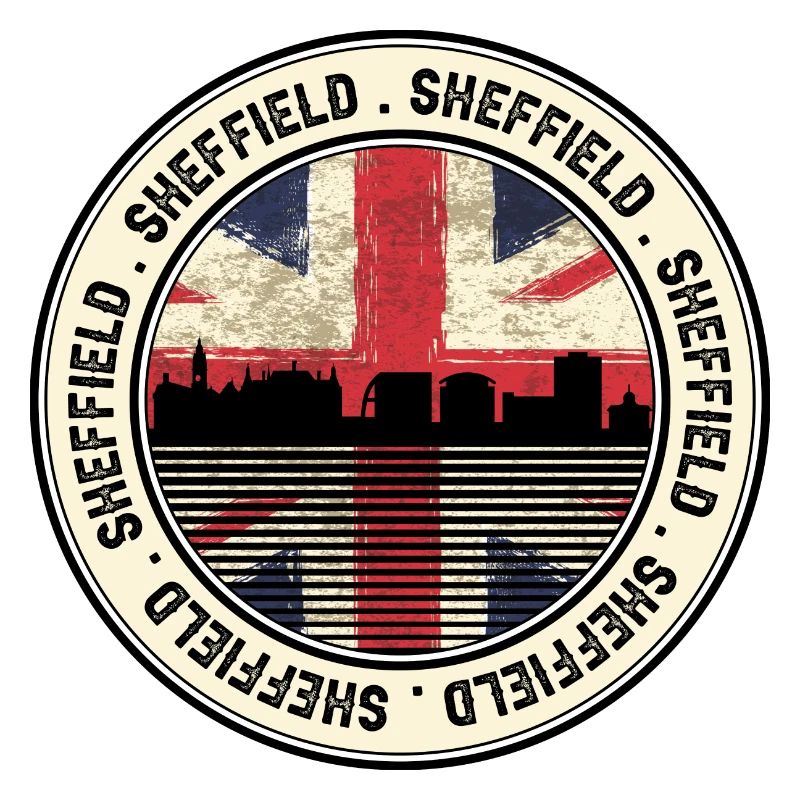 Sheffield Skyline Drapeau Union