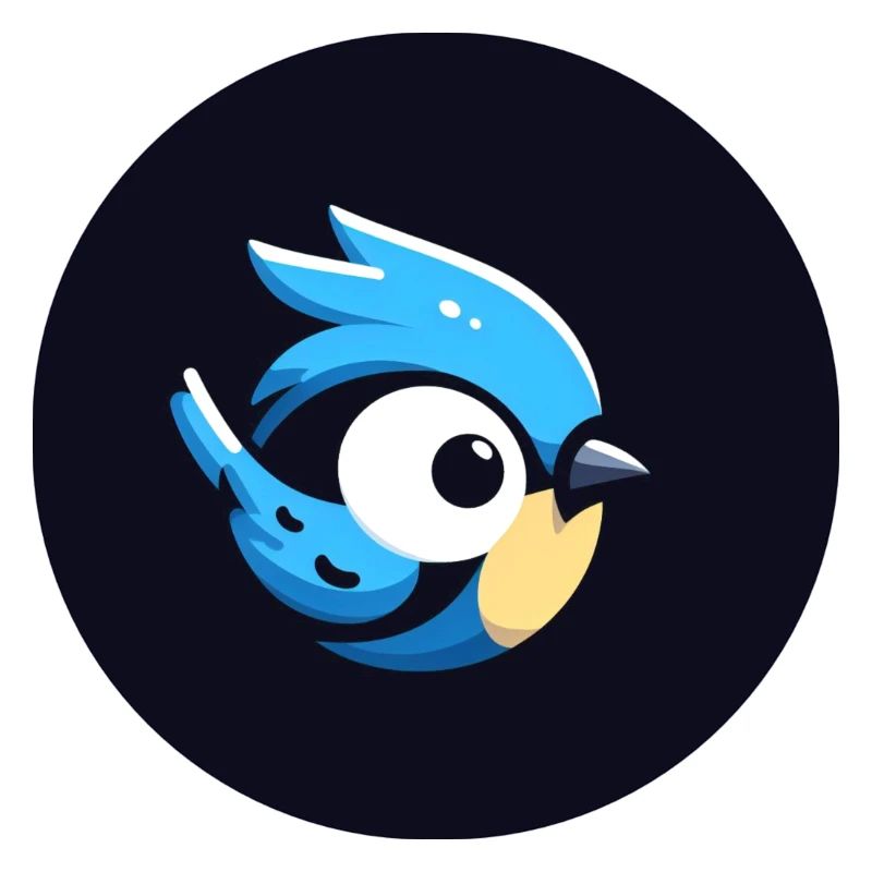 Mignon Dessin Animé Bleu
