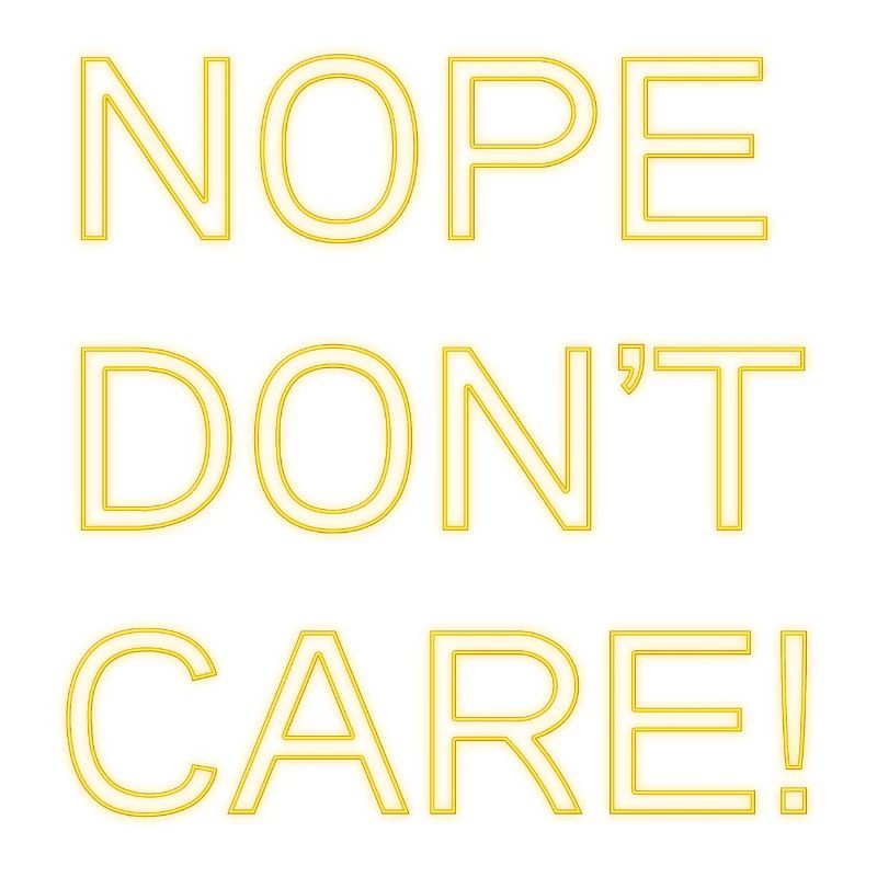 Nope don't care