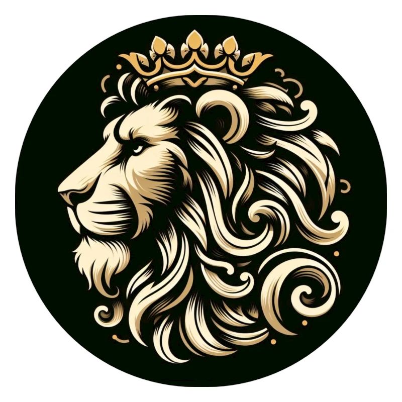 Lion Tiger Head King Crown
