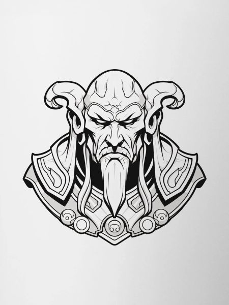 Dark Wizard Crest Fantasy RPG Shirt