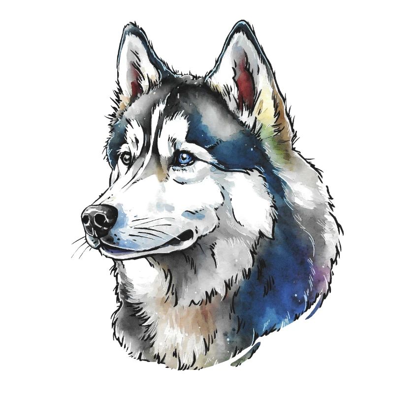 Portrait de Husky sibérien