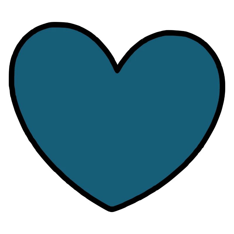blaues Herz Geschenk