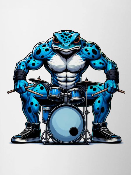 Poison dart frog drum set
