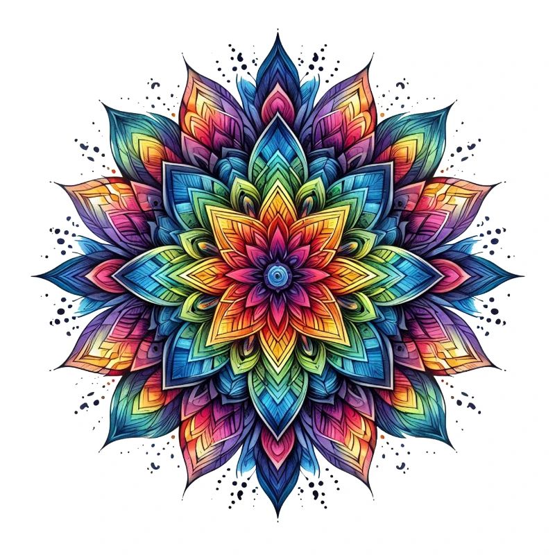 Mandala Harmony rainbow