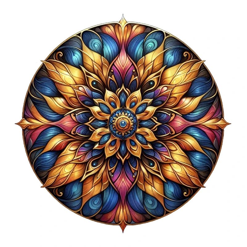 Mandala Harmony couleur dorée