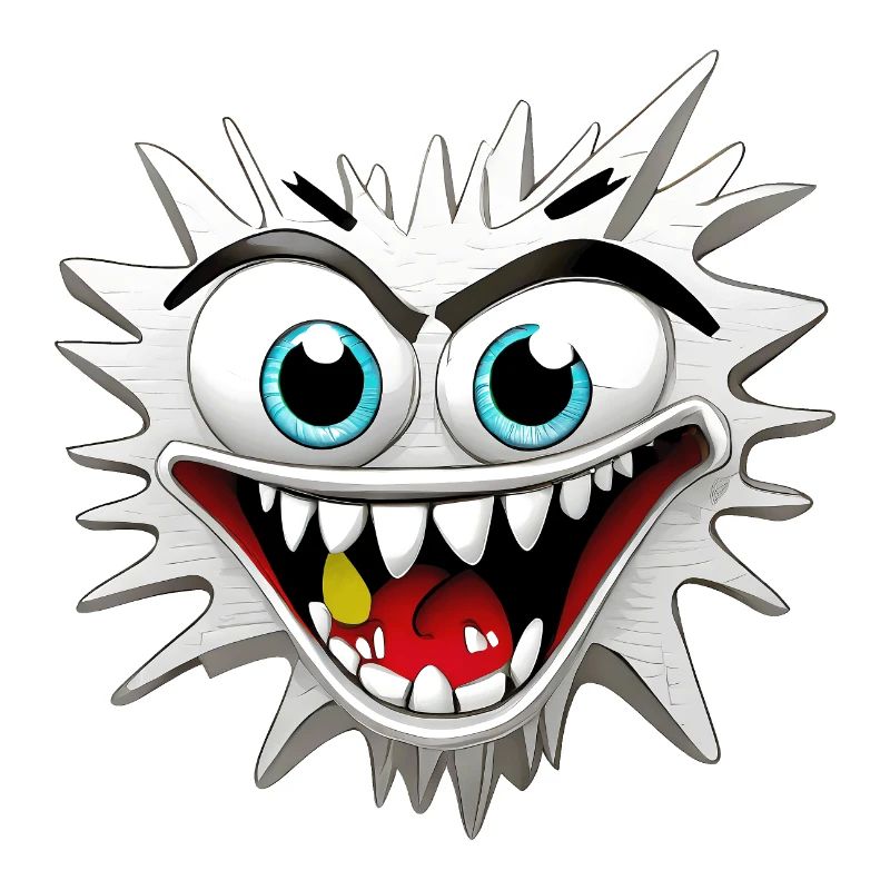 Furchteinflößender und wahnhafter Monsterkopf